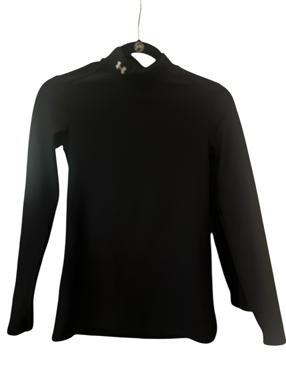 Under Armour Black Long-Sleeve Mock Neck Performance Top